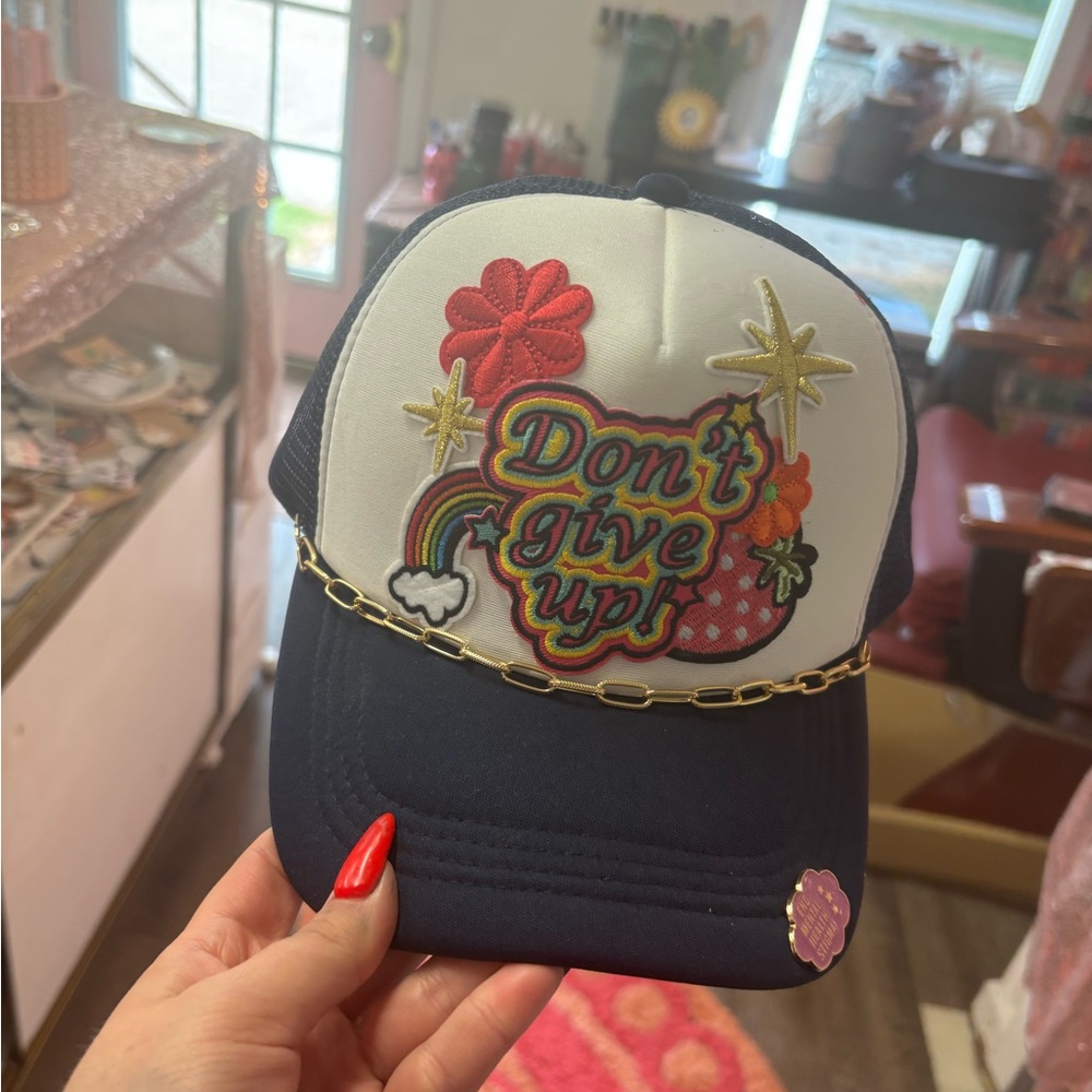 Patch work hat don’t give up